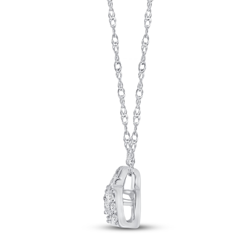 Main Image 2 of Diamond Butterfly Necklace 1/10 ct tw Sterling Silver 18&quot;