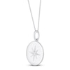 Thumbnail Image 2 of Diamond Star Necklace Sterling Silver 18&quot;