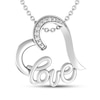 Thumbnail Image 1 of Diamond Love Necklace Sterling Silver