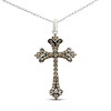 Thumbnail Image 1 of Le Vian Cross Necklace 1/2 ct tw Diamonds 14K Vanilla Gold 18&quot;