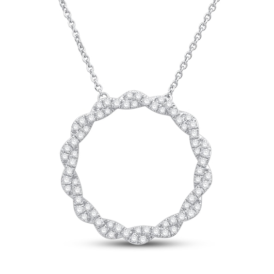 Kay Circle of Gratitude Diamond Necklace 1/ ct tw Round-cut 10K Gold 19