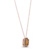 Thumbnail Image 2 of Le Vian Citrine Necklace 1/3 ct tw Diamonds 14K Strawberry Gold 18&quot;