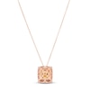 Thumbnail Image 3 of Le Vian Citrine Necklace 1/3 ct tw Diamonds 14K Strawberry Gold 18&quot;