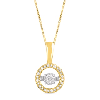 Unstoppable Love Diamond Necklace 1/10 ct tw 10K Yellow Gold 19