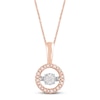 Thumbnail Image 0 of Unstoppable Love Diamond Necklace 1/10 ct tw 10K Rose Gold 19"