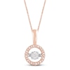 Thumbnail Image 1 of Unstoppable Love Diamond Necklace 1/10 ct tw 10K Rose Gold 19&quot;