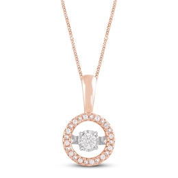 Unstoppable Love Diamond Necklace 10K Rose Gold 19&quot;