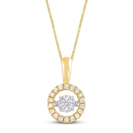 Unstoppable Love Diamond Necklace 1/4 ct tw 10K Yellow Gold 19"
