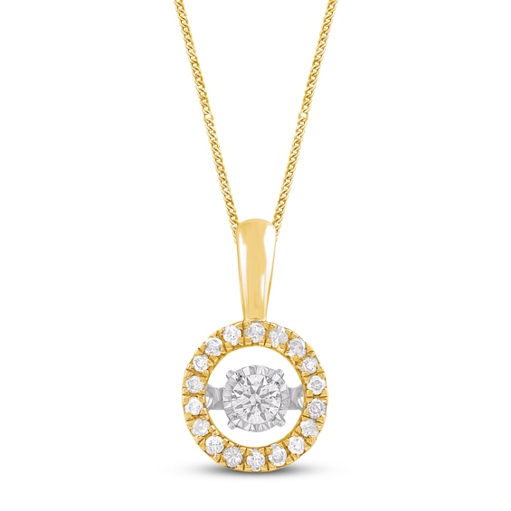 Unstoppable Love Diamond Necklace 1/4 ct tw 10K Yellow Gold 19