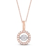 Thumbnail Image 0 of Unstoppable Love Diamond Necklace 1/4 ct tw 10K Rose Gold 19"