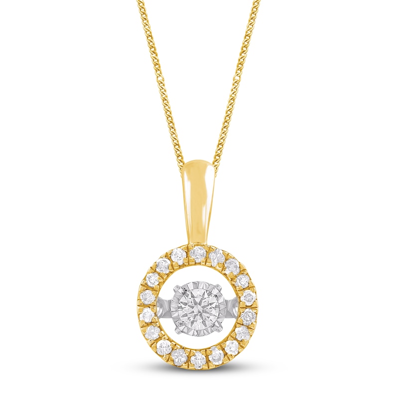 Main Image 1 of Unstoppable Love Diamond Necklace 1/2 ct tw 10K Yellow Gold 19&quot;