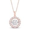 Thumbnail Image 0 of Unstoppable Love Diamond Necklace 1 ct tw 14K Rose Gold 19"