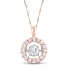 Thumbnail Image 1 of Unstoppable Love Diamond Necklace 1 ct tw 14K Rose Gold 19&quot;