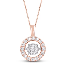 Unstoppable Love Diamond Necklace 1 ct tw 14K Rose Gold 19"