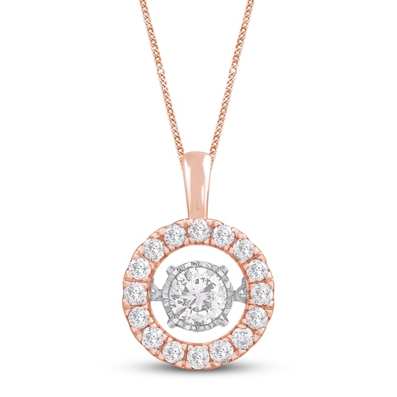 Unstoppable Love Diamond Necklace 1 ct tw 14K Rose Gold 19"