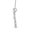Thumbnail Image 3 of Circle of Gratitude Diamond Necklace 3/8 ct tw Round-cut 10K White Gold 19&quot;