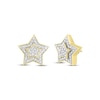 Thumbnail Image 0 of Men's Diamond Star Stud Earrings 1/4 ct tw Round-cut 10K Yellow Gold