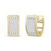 Thumbnail Image 1 of Men's Diamond Huggie Earrings 1/6 ct tw Round-cut 10K Yellow Gold