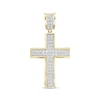 Thumbnail Image 0 of Men's Diamond Cross Pendant 1/5 ct tw Round-cut 10K Yellow Gold