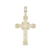 Thumbnail Image 3 of Men's Diamond Cross Pendant 1/2 ct tw Round-cut 10K Yellow Gold