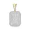 Thumbnail Image 0 of Men's Diamond Dog Tag Pendant 7/8 ct tw Round-cut 10K Yellow Gold