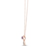 Thumbnail Image 2 of Le Vian Amethyst Cat Necklace 1/5 ct tw Diamonds 14K Strawberry Gold 18&quot;