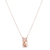 Thumbnail Image 3 of Le Vian Amethyst Cat Necklace 1/5 ct tw Diamonds 14K Strawberry Gold 18&quot;