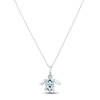 Thumbnail Image 3 of Le Vian Blue Topaz Sea Turtle Necklace 1/8 ct tw Diamonds 14K Vanilla Gold 18&quot;