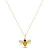 Thumbnail Image 0 of Le Vian Citrine/Quartz Bee Necklace 1/5 ct tw Diamonds 14K Honey Gold 18"