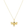 Thumbnail Image 3 of Le Vian Citrine/Quartz Bee Necklace 1/5 ct tw Diamonds 14K Honey Gold 18&quot;