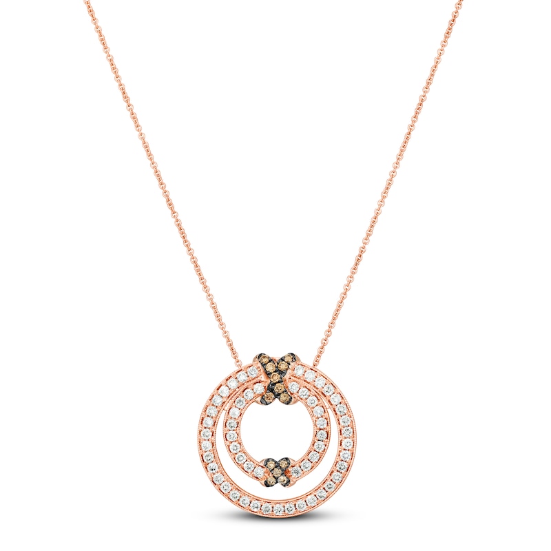 Le Vian Necklace 7/8 ct tw Diamonds 14K Strawberry Gold 18" with 360
