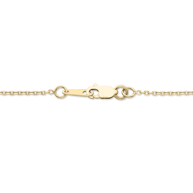 Main Image 3 of Encircled by Love Diamond Necklace 1/2 ct tw Round-cut 10K Yellow Gold 18&quot;