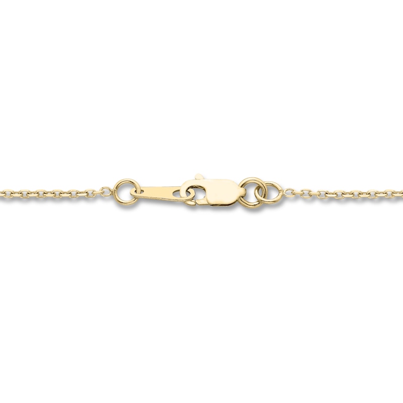 Main Image 3 of Encircled by Love Diamond Necklace 1 ct tw Round-cut 14K Yellow Gold 18&quot;