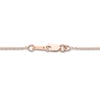 Thumbnail Image 3 of Encircled by Love Diamond Necklace 1 ct tw Round-cut 14K Rose Gold 18&quot;