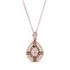 Thumbnail Image 1 of Le Vian Diamond Necklace 1/3 ct tw Round-cut 14K Strawberry Gold 18&quot;