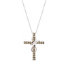 Thumbnail Image 0 of Le Vian Diamond Cross Necklace 1/2 ct tw Round-cut 14K Vanilla Gold 18"