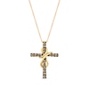 Thumbnail Image 0 of Le Vian Chocolate Diamond Cross Necklace 1/2 ct tw 14K Honey Gold 18"