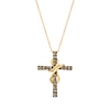 Thumbnail Image 1 of Le Vian Chocolate Diamond Cross Necklace 1/2 ct tw 14K Honey Gold 18&quot;