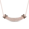 Thumbnail Image 1 of Le Vian Diamond Necklace 1 ct tw Round-cut 14K Strawberry Gold 18"