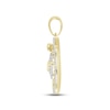 Thumbnail Image 3 of Men's Diamond Police Badge Pendant 1/5 ct tw Round-cut 10K Yellow Gold