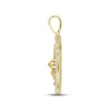 Thumbnail Image 3 of Men's Diamond Army Pendant 1/6 ct tw Round-cut 10K Yellow Gold