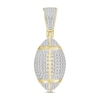 Thumbnail Image 0 of Men's Diamond Football Pendant 1/4 ct tw Round-cut 10K Yellow Gold