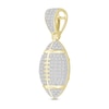 Thumbnail Image 3 of Men's Diamond Football Pendant 1/4 ct tw Round-cut 10K Yellow Gold