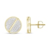 Thumbnail Image 1 of Men's Diamond Stud Earrings 1/6 ct tw Round-cut 10K Yellow Gold