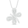 Thumbnail Image 0 of Diamond Butterfly Necklace 1/4 ct tw Round-cut Sterling Silver 18"