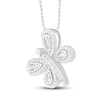 Thumbnail Image 1 of Diamond Butterfly Necklace 1/4 ct tw Round-cut Sterling Silver 18"