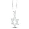 Thumbnail Image 2 of Diamond Star of David Necklace 1/6 ct tw Round-cut Sterling Silver 18&quot;