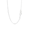 Thumbnail Image 2 of Unstoppable Love Diamond Pear Necklace 1/2 ct tw Round-cut 10K White Gold 19"