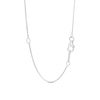Thumbnail Image 2 of Unstoppable Love Diamond Pear Necklace 1/2 ct tw Round-cut 10K White Gold 19&quot;