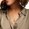 Thumbnail Image 3 of Unstoppable Love Diamond Pear Necklace 1/2 ct tw Round-cut 10K White Gold 19&quot;